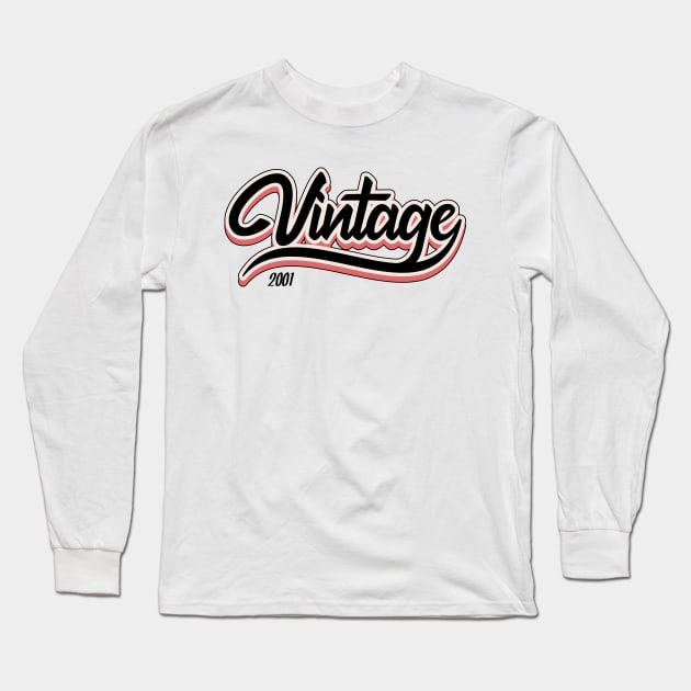 Vintage since 2001 Long Sleeve T-Shirt by lepetitcalamar